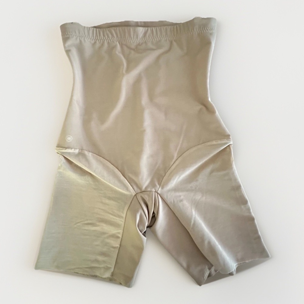 Honeylove‎ Beige High Waist Shapewear Shorts Size Large Compression Shaper